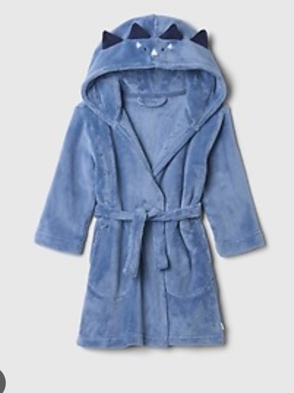 GAP Plush Hooded Kids Robe in Blue- size 4T